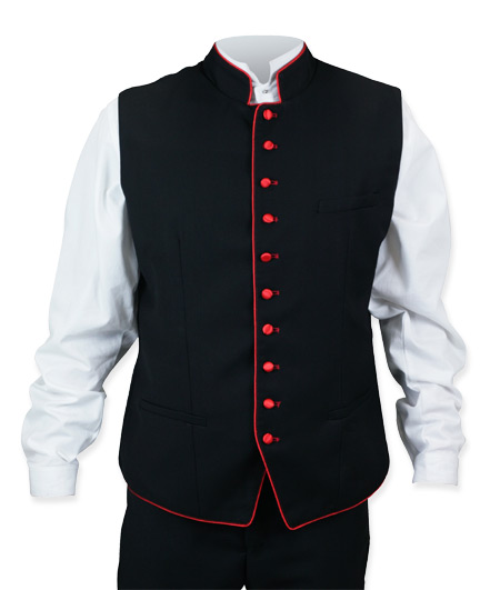 High collar vest shop